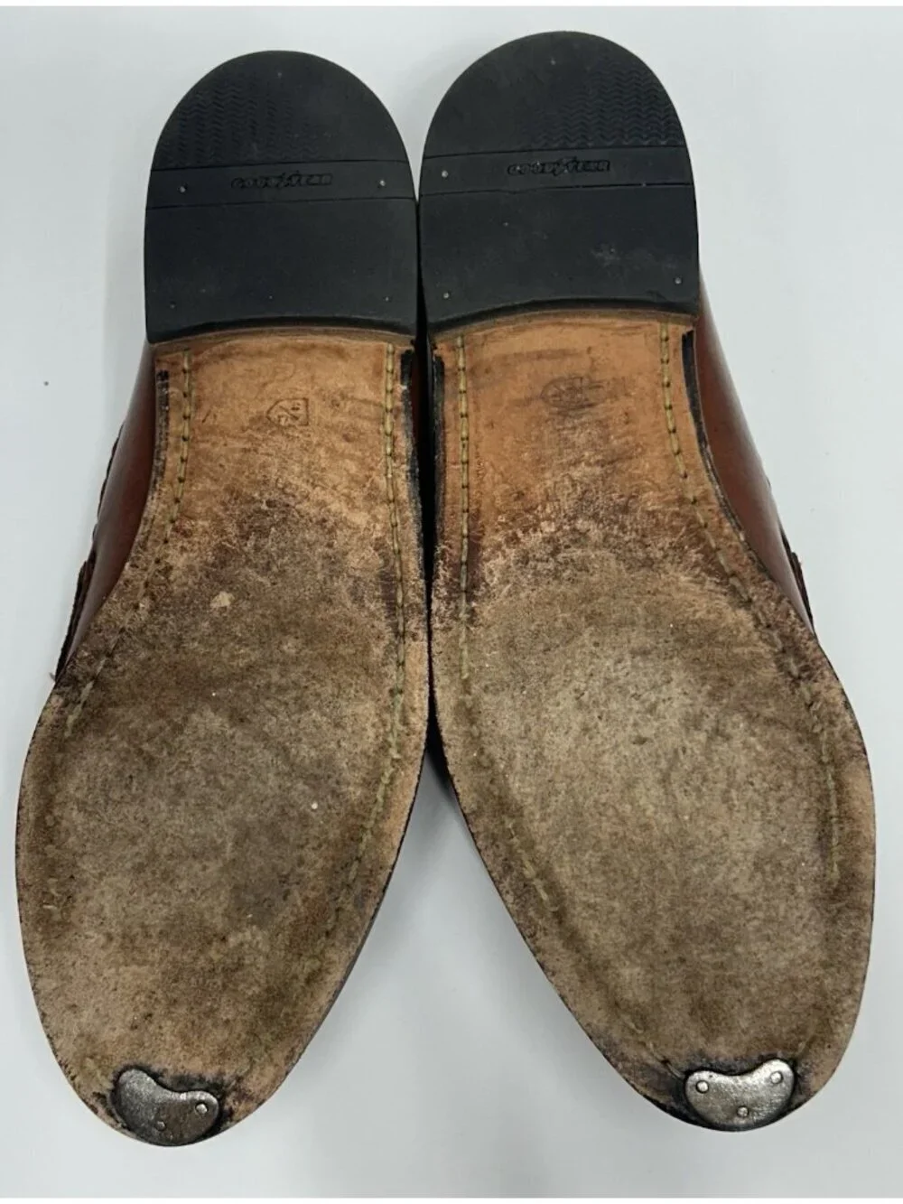 Allen Edmonds Maxfield leather loafers shoes mens size 10 brown 47716 Tassel